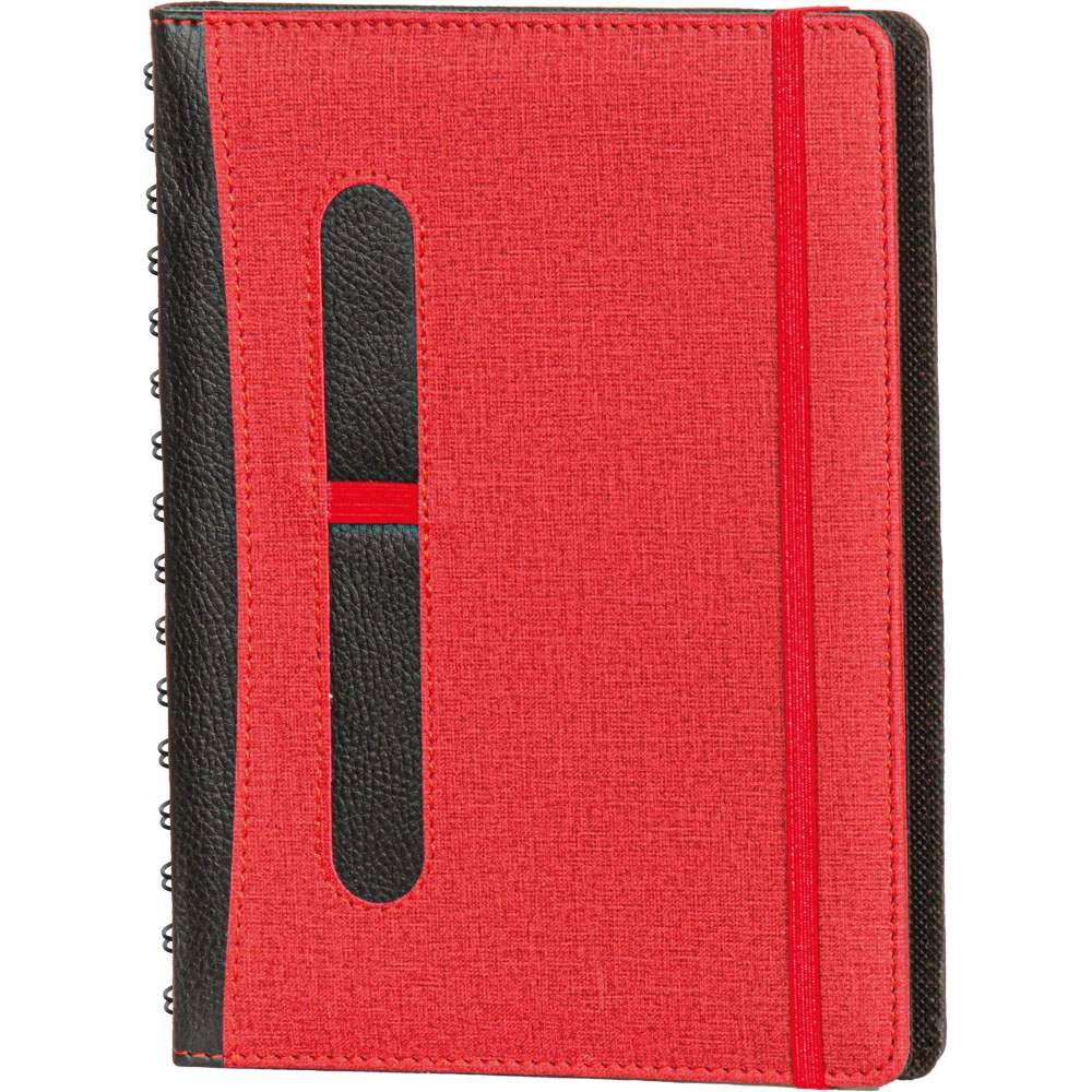  Gizli Spiralli Günlük Ajanda Kırmızı