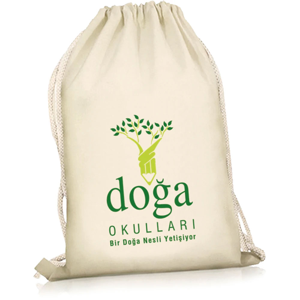  Büzgülü Ham Bez Çanta