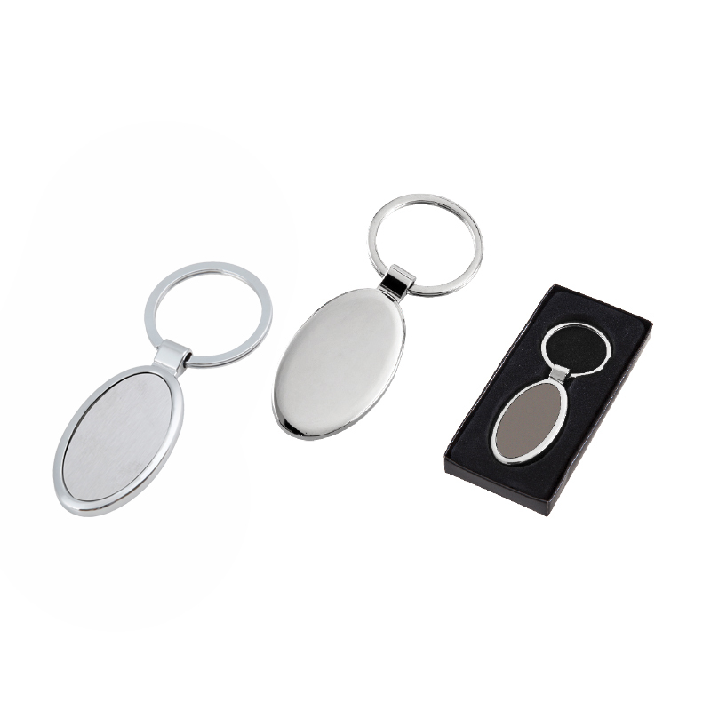  Füme Tek Taraflı MetaAnahtarlık Krom