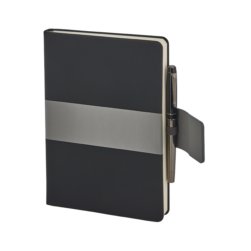  Gri 15 x 21 Termo Deri̇ Defter Siyah