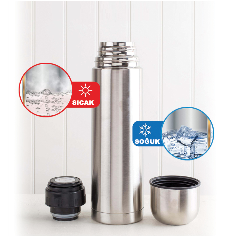  Krom Çelik Termos / 750 ml