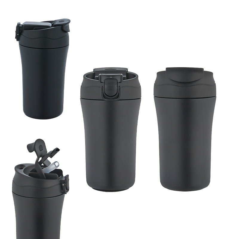  Beyaz Çelik Termos / 400 ml Siyah