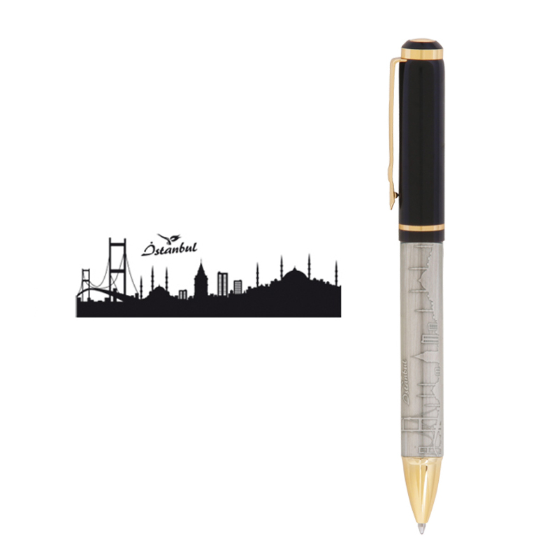  41 Besmele Kabartma Figürlü MetaTükenmez Kalem İstanbul