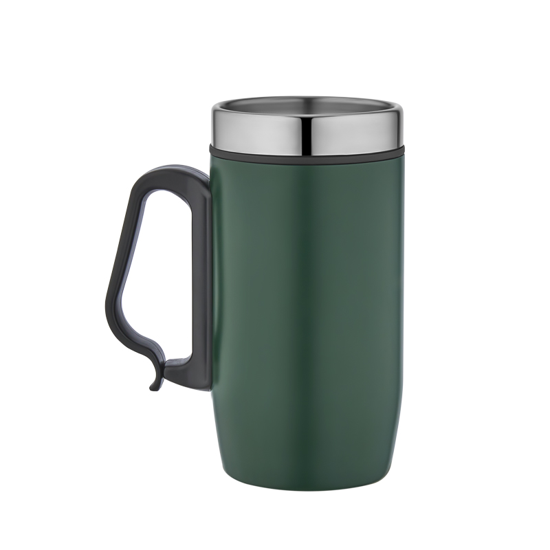  Beyaz Çelik Kupa / 240 ml Yeşil