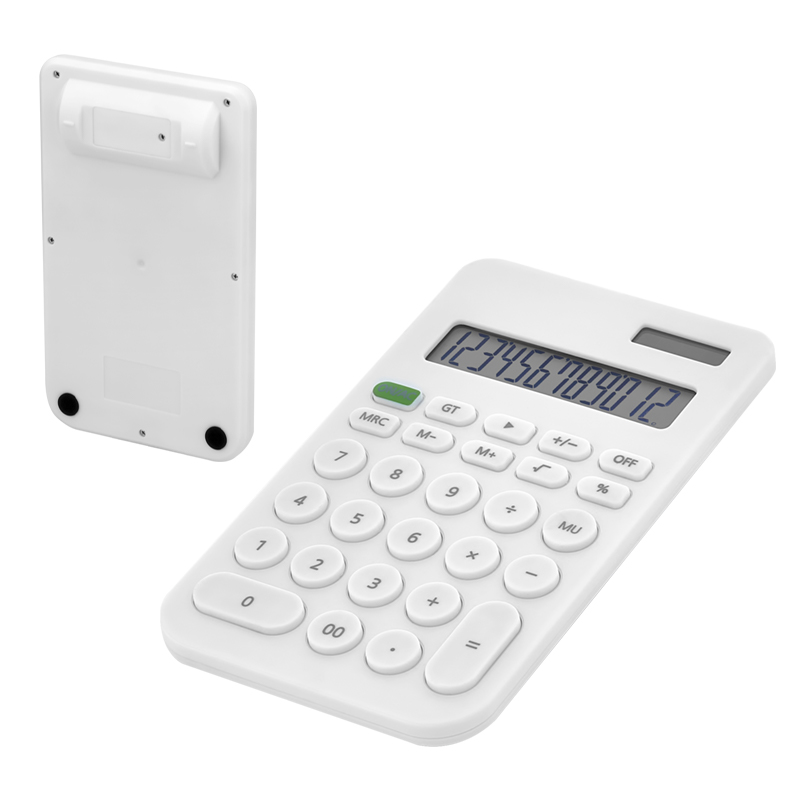  Beyaz 12 Haneli Hesap Makinesi
