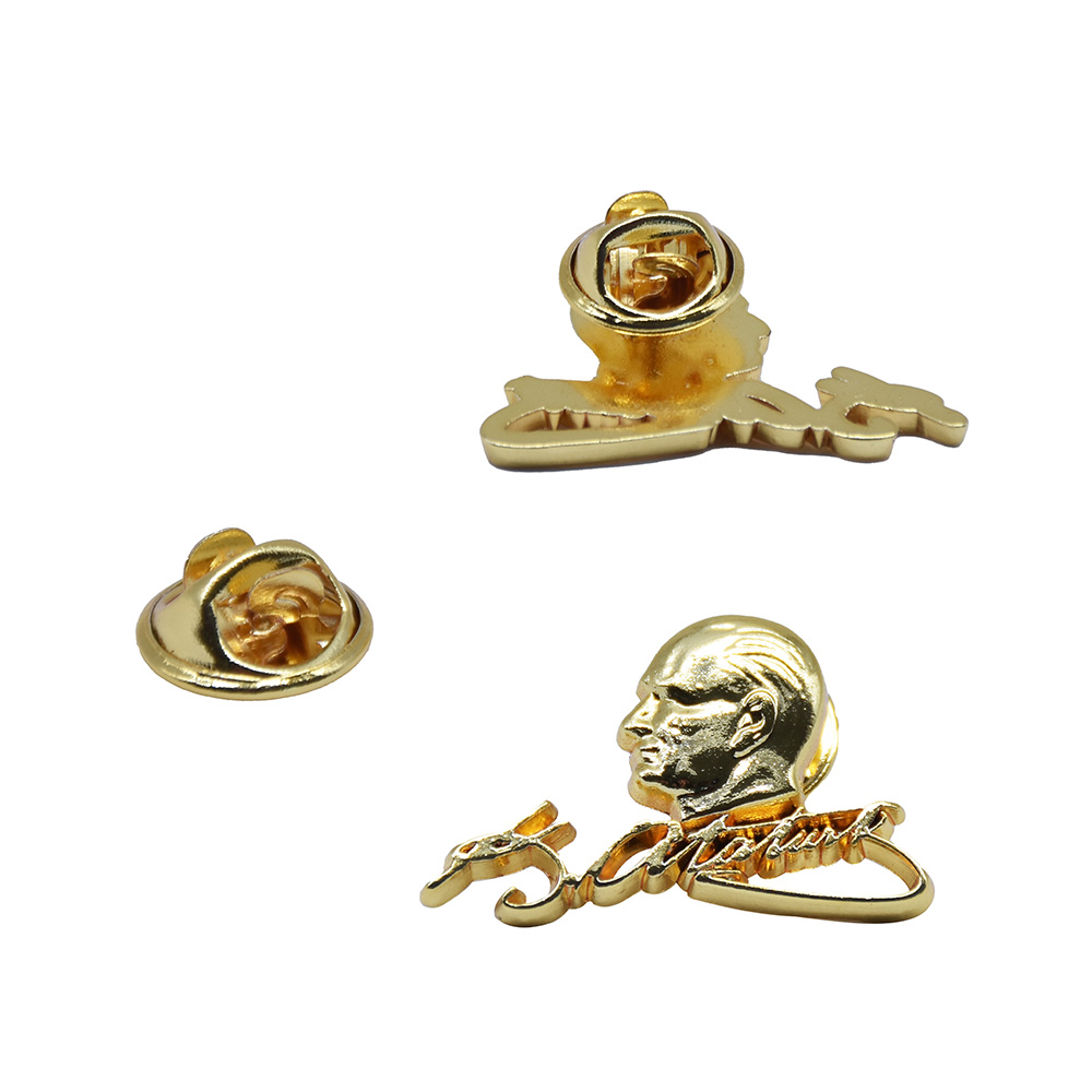 Atatürk Döküm Yaka Rozeti (İğneli)