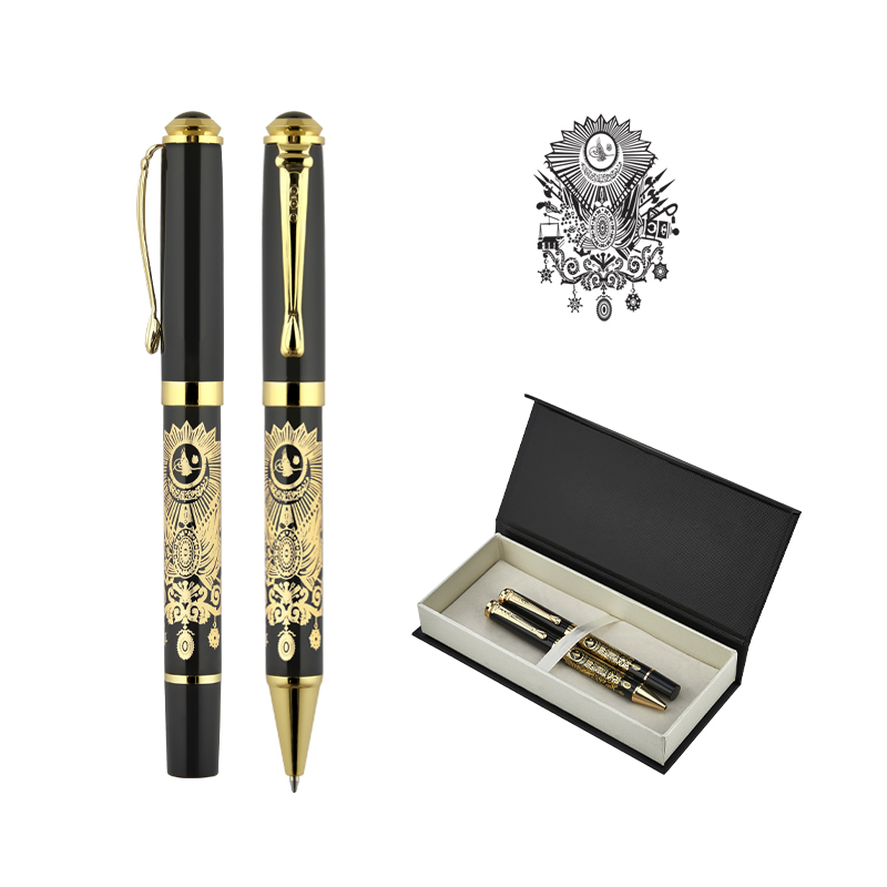  Ata Kabartma Figürlü MetaRolle& Tükenmez Kalem Seti Tuğra