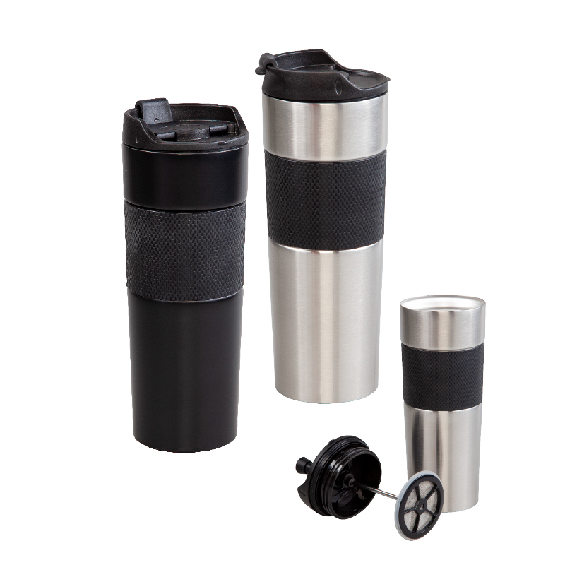  Krom French Press Çelik Termos / 450 ml