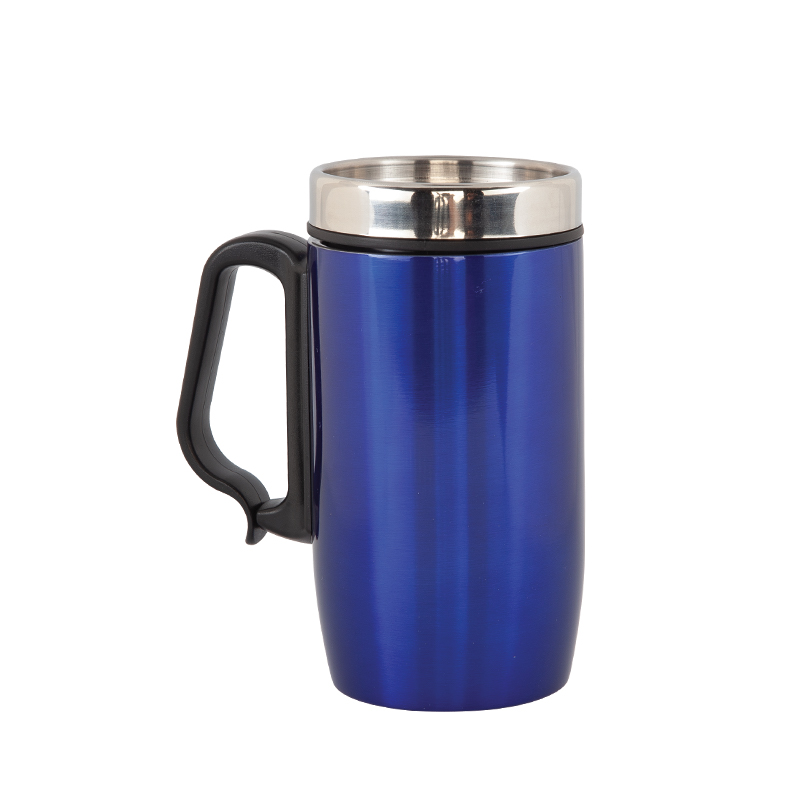  Beyaz Çelik Kupa / 240 ml Mavi