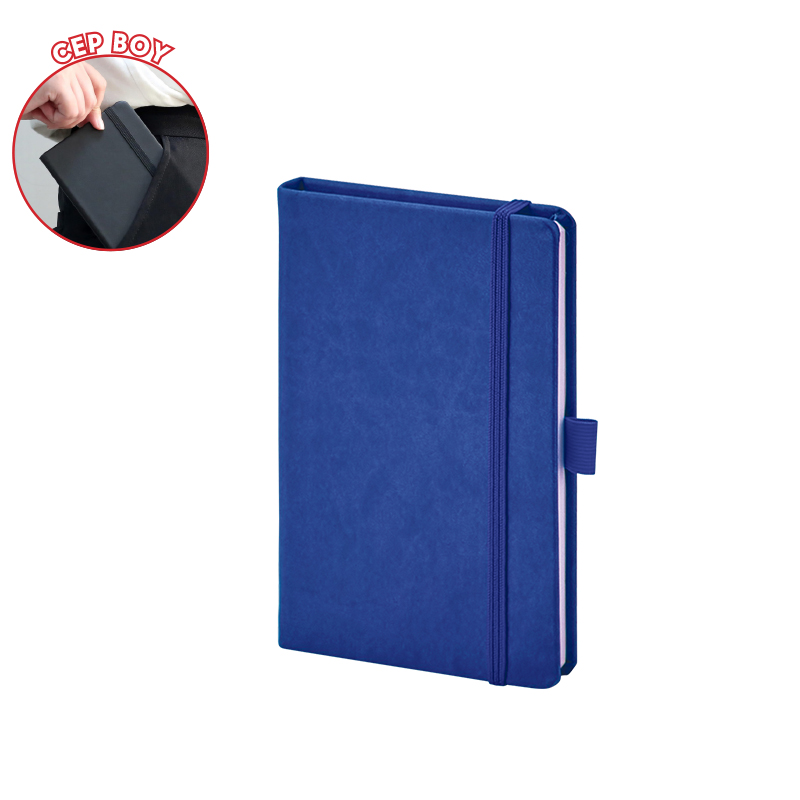  Beyaz 9 x 14 Termo Deri̇ Defter Lacivert