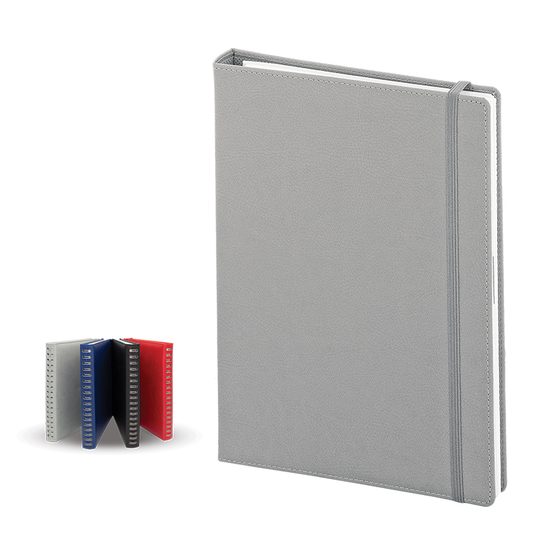  Gri Termo Deri̇ Tarihli Ajanda (Ivory Kağıt)