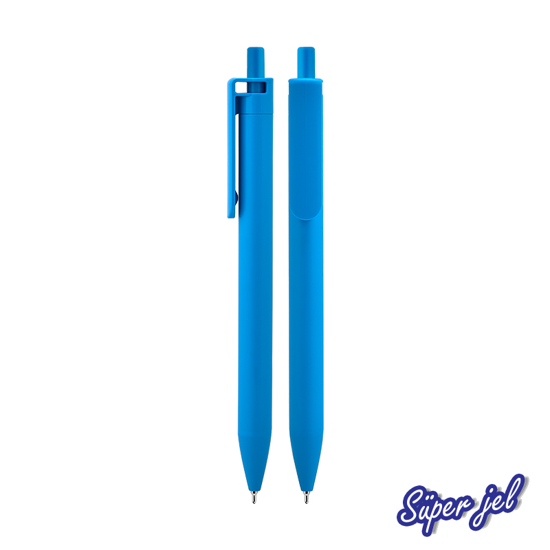  Beyaz Plastik SüpeJeRefiKalem Turkuaz