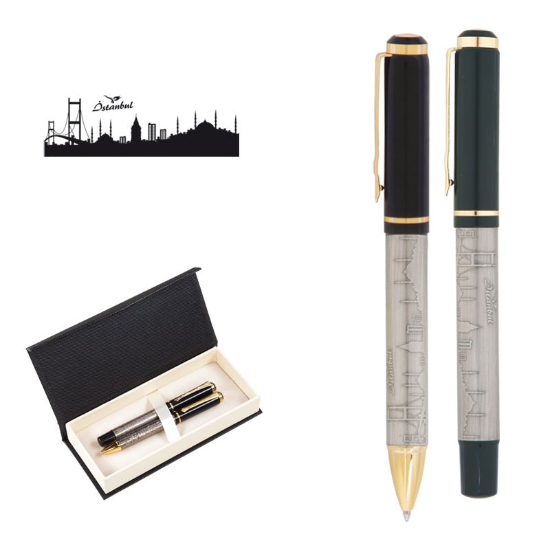  41 Besmele Kabartma Figürlü MetaRolle& Tükenmez Kalem Seti İstanbul