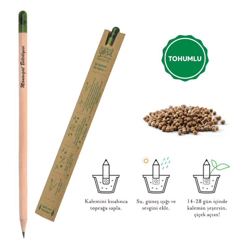  Ahşap Tohumlu NatureKurşun Kalem