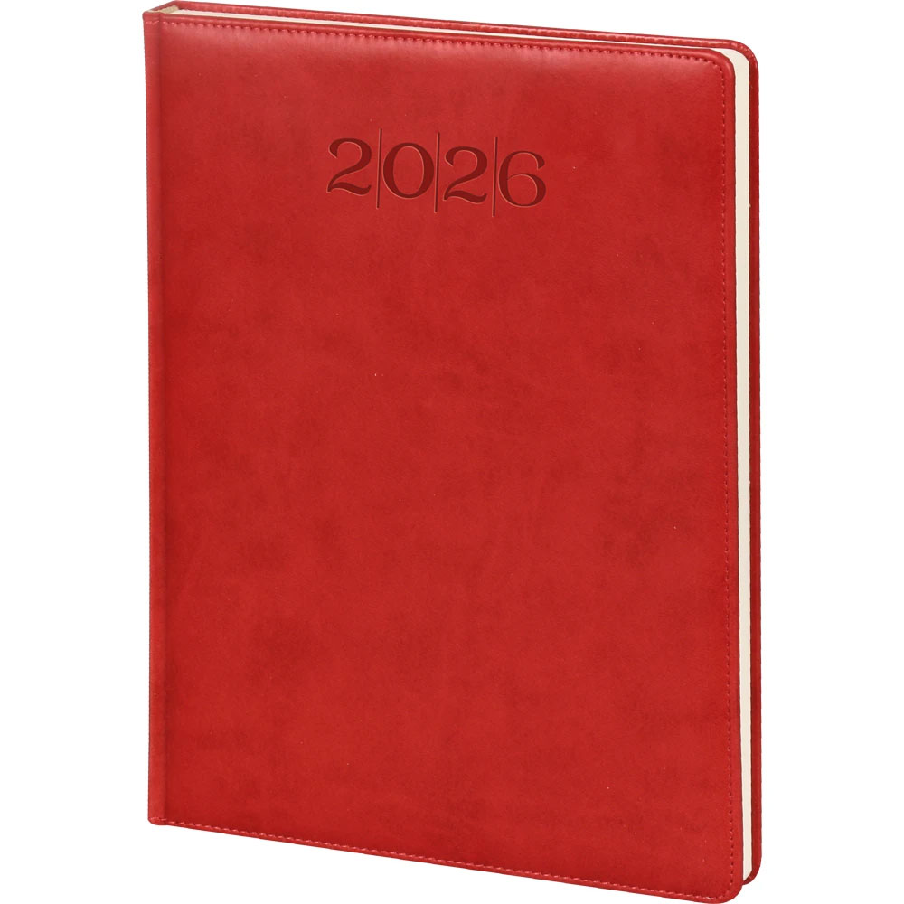 Dikişli Haftalık Ajanda Kırmızı