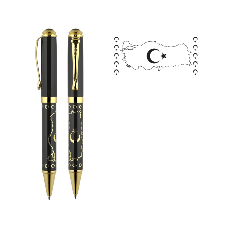  Ata Kabartma Figürlü MetaTükenmez Kalem Turkiye