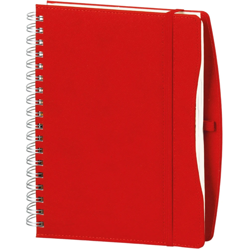  Spiralli Günlük Ajanda Kırmızı