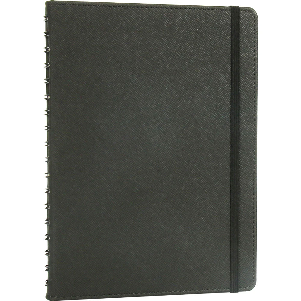  Gizli Spiralli Ajanda Kapağı Siyah