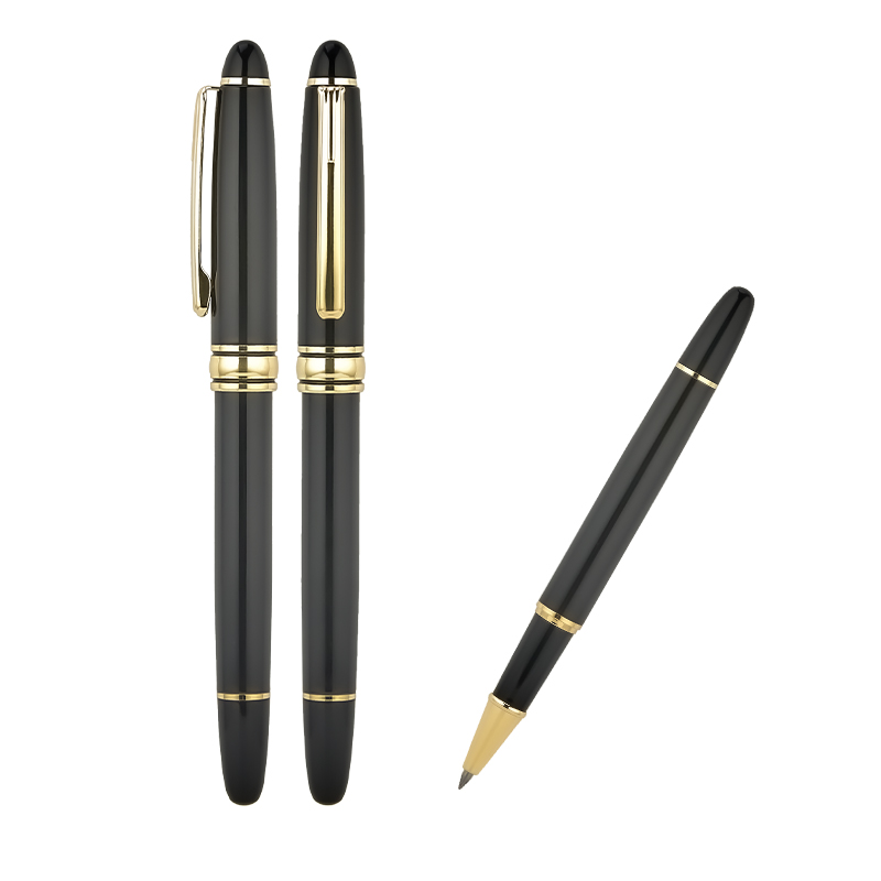 Siyah-Füme MetaRolleKalem Siyah-Gold