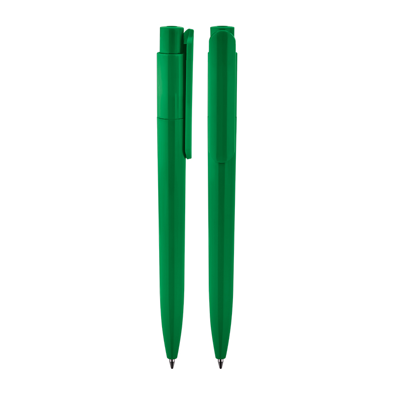  Beyaz Plastik Tükenmez Kalem Yeşil