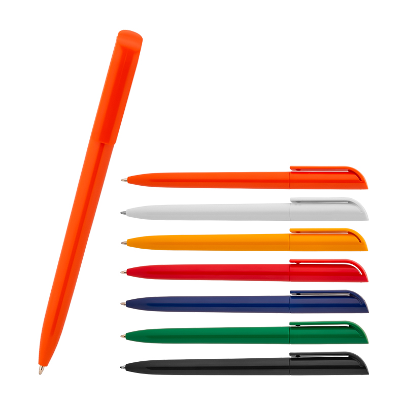  Beyaz Çevirmeli Plastik Tükenmez Kalem