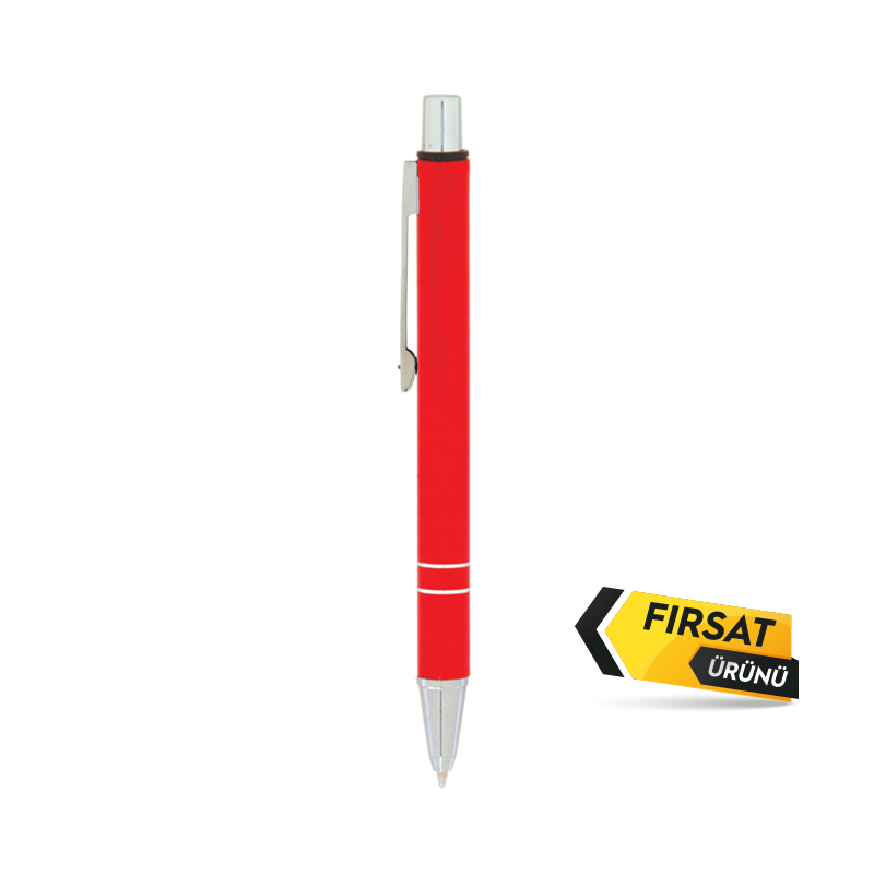  Beyaz MetalTükenmez Kalem MİNİ