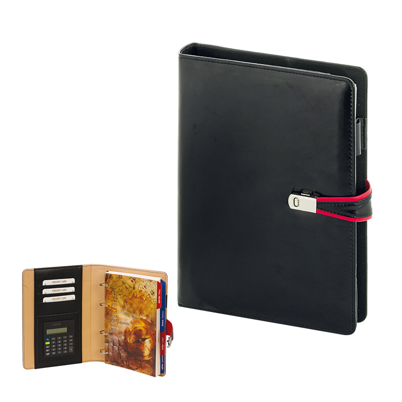  Siyah Termo Deri̇ Tarihli Ajanda (Ivory Kağıt)