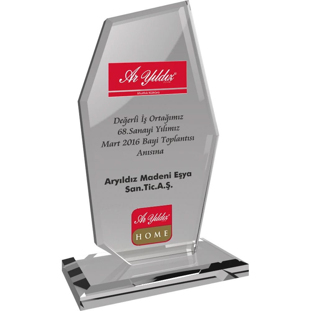  KristaPlaket Şeffaf