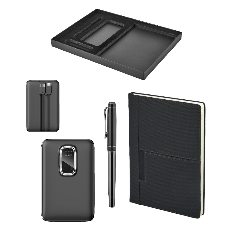 Siyah Kalem & Defte& Powerbank Set