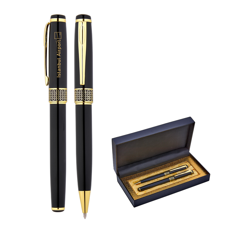  Siyah MetaRolle& Tükenmez Kalem Seti