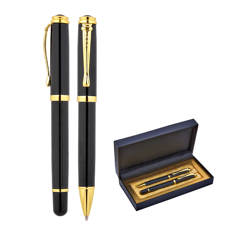  Gold MetaRolle& Tükenmez Kalem Seti Siyah