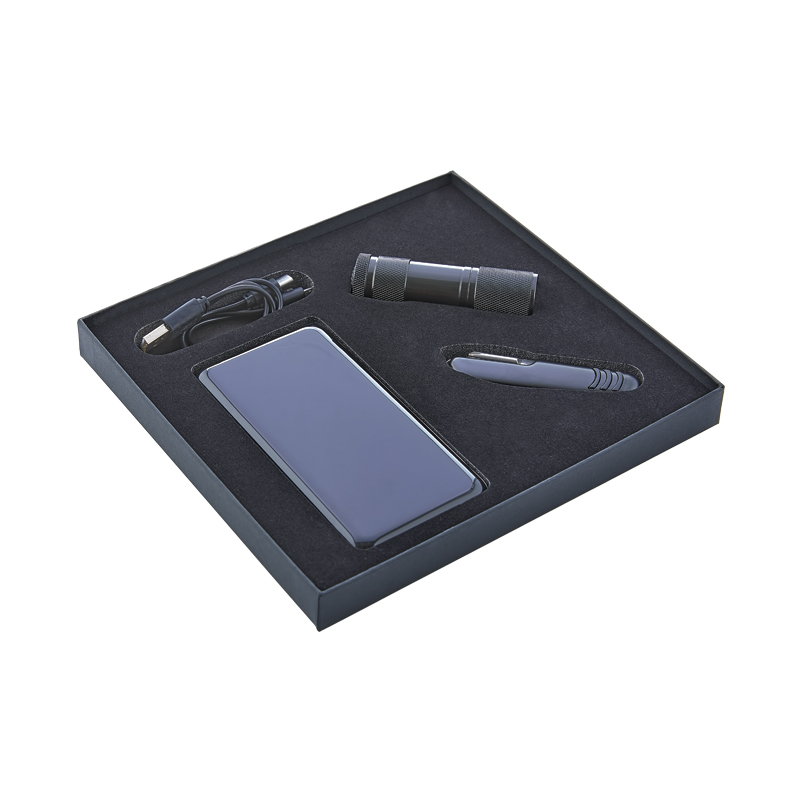  Siyah Powerbank & Çakı & Elfeneri Set