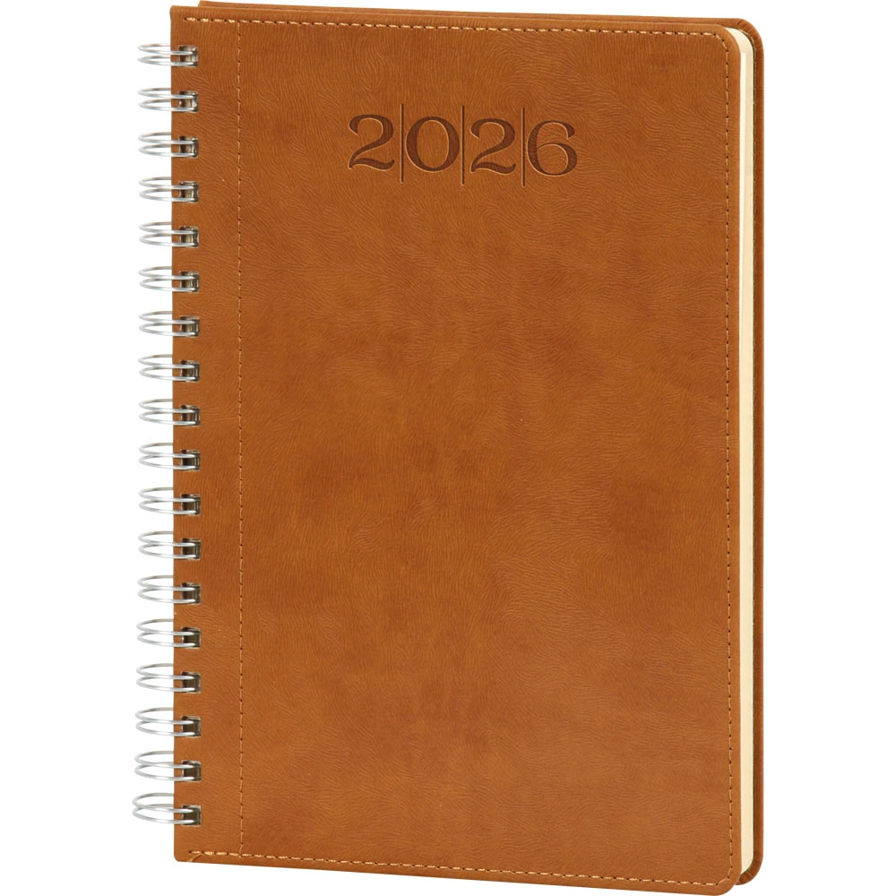 Spiralli Günlük Ajanda Taba