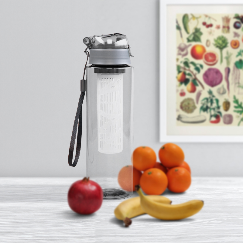 5305 Gri Detokslu PC Matara / 500 ml Şeffaf