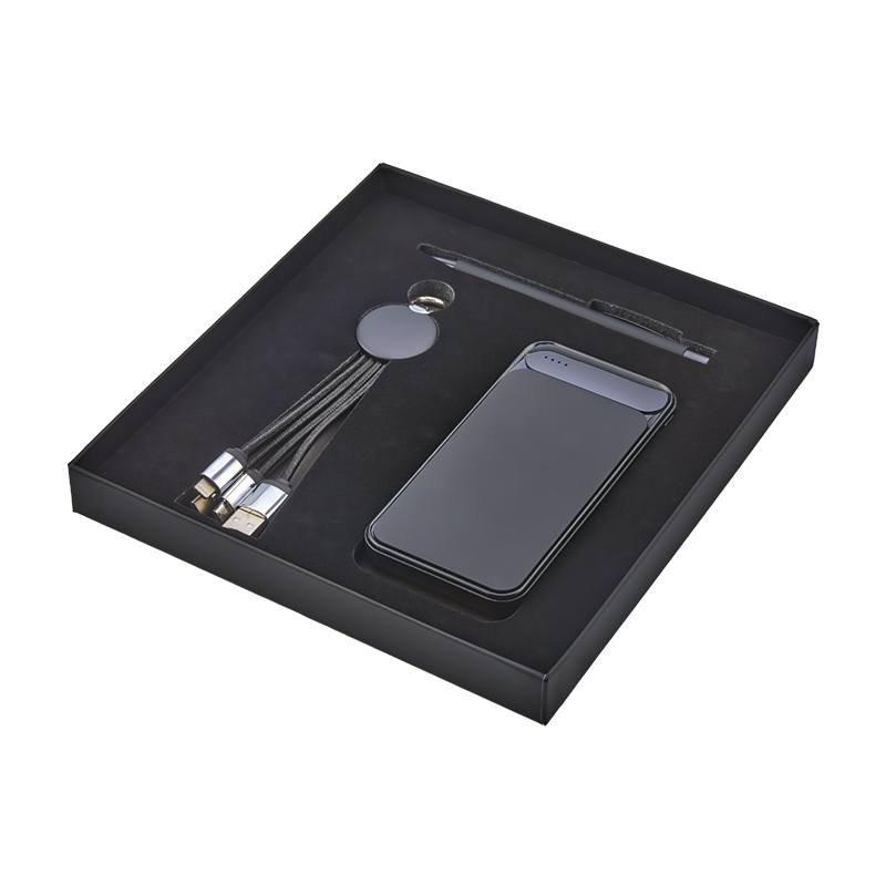 Siyah Kalem & Powerbank & Anahtarlık Set