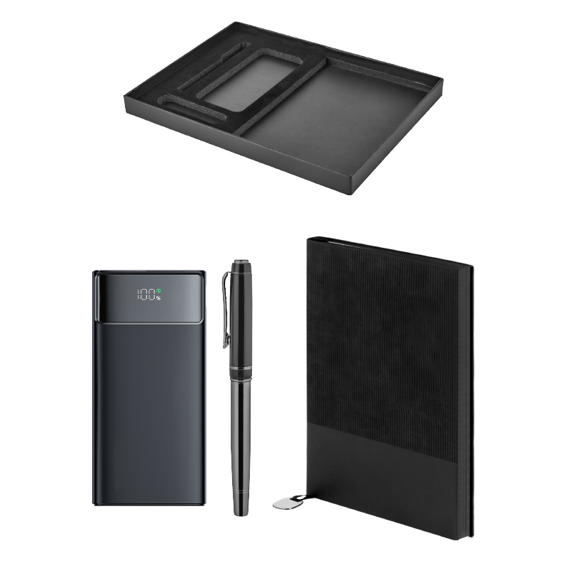  Siyah Kalem & Defte& Powerbank Set