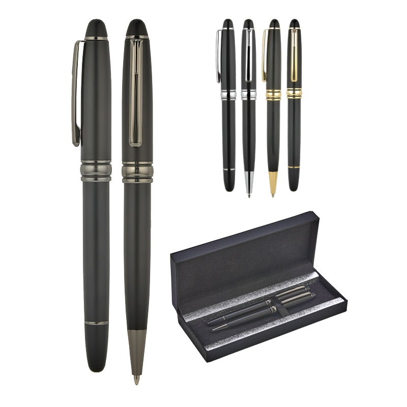  Siyah-Füme MetaRolle& Tükenmez Kalem Seti